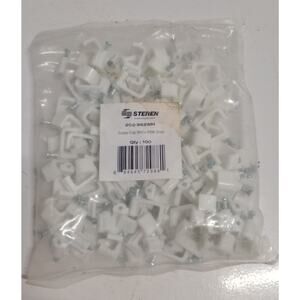 Steren 200-962WH Cable-Clip White RG6-Dual qty:100